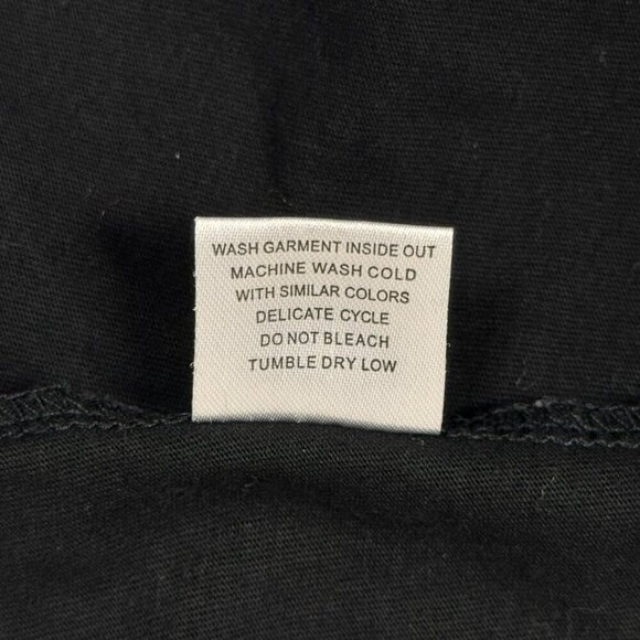 VTG Y2K Till The End Embroidered Tee Sz.L Black V-Neck Butterfly Fairy Grunge - Picture 10 of 12